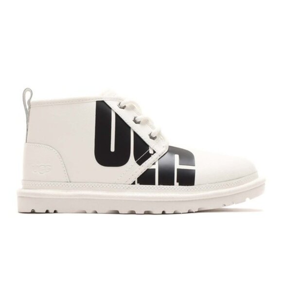 UGG Men\'s Neumel Broken Logo Chukka Boots White, Size 9 main image 8